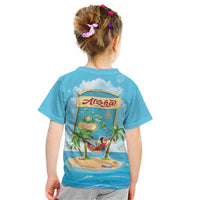 Aloha Hawaii Kid T Shirt Funny Macaw Parrot Tropical Vibe