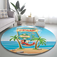 Aloha Hawaii Round Carpet Funny Macaw Parrot Tropical Vibe LT05 - Polynesian Pride