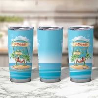 Aloha Hawaii Tumbler Cup Funny Macaw Parrot Tropical Vibe