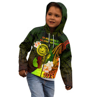 Personalised Hawaii State Motto Kid Hoodie Hawaiian Tribal Reggae Hammerhead Shark LT05 - Polynesian Pride