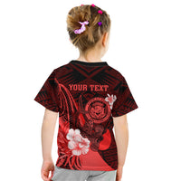 Personalised Hawaii State Motto Kid T Shirt Hawaiian Tribal Red Hammerhead Shark LT05 - Polynesian Pride