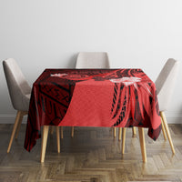 Hawaii State Motto Tablecloth Hawaiian Tribal Red Hammerhead Shark LT05 - Polynesian Pride