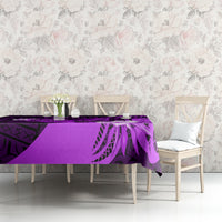 Hawaii State Motto Tablecloth Hawaiian Tribal Purple Hammerhead Shark LT05 - Polynesian Pride