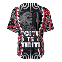 Aotearoa Waitangi Day Baseball Jersey Maori Warrior Tribal Tattoo LT05 - Polynesian Pride
