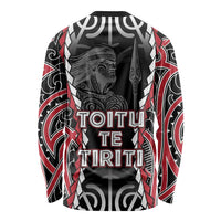 Aotearoa Waitangi Day Long Sleeve Shirt Maori Warrior Tribal Tattoo