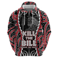 Aotearoa Waitangi Day Zip Hoodie Maori Warrior Tribal Tattoo LT05 - Polynesian Pride