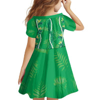 Hawaii Maile Lei Family Matching Tank Maxi Dress and Hawaiian Shirt With Green Monstera Pattern
