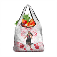 New Zealand Women's Day Grocery Bag Maori Wahine Polynesian Pattern