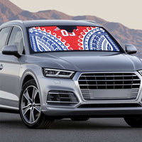 Custom Tuamotu Archipelago Auto Sun Shade Polynesian Tribal Tattoo