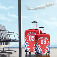 Custom Tuamotu Archipelago Luggage Cover Polynesian Tribal Tattoo