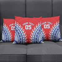 Custom Tuamotu Archipelago Pillow Cover Polynesian Tribal Tattoo