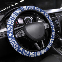 Tuamotu Archipelago Steering Wheel Cover Polynesian Tribal Tattoo