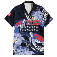 Tuamotu Islands Hawaiian Shirt Polynesian Pattern With Turtle LT05 Black - Polynesian Pride