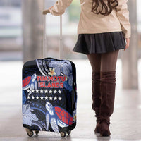 Tuamotu Islands Luggage Cover Polynesian Pattern With Turtle