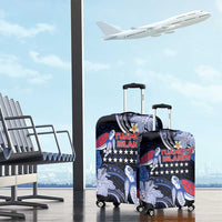 Tuamotu Islands Luggage Cover Polynesian Pattern With Turtle