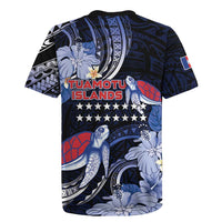 Tuamotu Islands Rugby Jersey Polynesian Pattern With Turtle