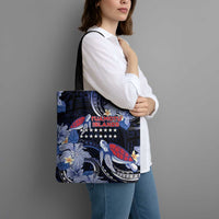 Tuamotu Islands Tote Bag Polynesian Pattern With Turtle