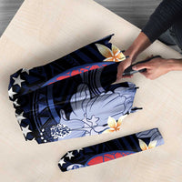 Tuamotu Islands Umbrella Polynesian Pattern With Turtle