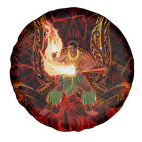 Samoa Siva Afi Festival Spare Tire Cover Fire Knife Dancing LT05 - Polynesian Pride