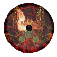 Samoa Siva Afi Festival Spare Tire Cover Fire Knife Dancing LT05 - Polynesian Pride
