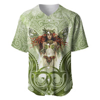 New Zealand Maori Fairy Patupaiarehe Baseball Jersey Polynesian Style LT05 Red - Polynesian Pride