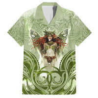 New Zealand Maori Fairy Patupaiarehe Family Matching Off Shoulder Maxi Dress and Hawaiian Shirt Polynesian Style LT05 Dad's Shirt - Short Sleeve Red - Polynesian Pride