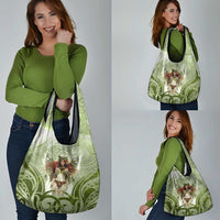 New Zealand Maori Fairy Patupaiarehe Grocery Bag Polynesian Style