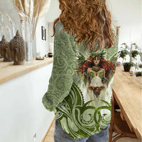 New Zealand Maori Fairy Patupaiarehe Women Casual Shirt Polynesian Style LT05 - Polynesian Pride