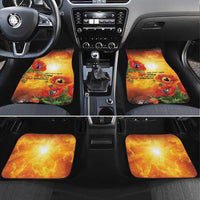 ANZAC Day Red Poppy Car Mats Honoring The ANZAC Spirit