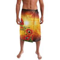 ANZAC Day Red Poppy Lavalava Honoring The ANZAC Spirit