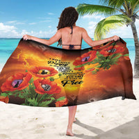 ANZAC Day Red Poppy Sarong Honoring The ANZAC Spirit