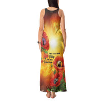 ANZAC Day Red Poppy Tank Maxi Dress Honoring The ANZAC Spirit LT05 - Polynesian Pride