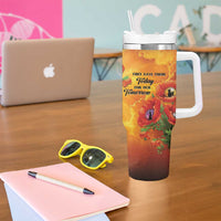 ANZAC Day Red Poppy Tumbler With Handle Honoring The ANZAC Spirit