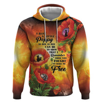ANZAC Day Red Poppy Zip Hoodie Honoring The ANZAC Spirit LT05 Pullover Hoodie Orange - Polynesian Pride