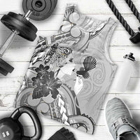 Aotearoa Maori Wahine Men Tank Top Fantail Bird Black Gold Marble