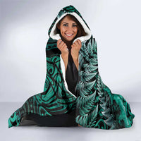 New Zealand Darts Hooded Blanket Maori Koru Dartboard Turquoise Flame LT05 - Polynesian Pride