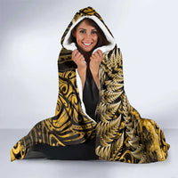 New Zealand Darts Hooded Blanket Maori Koru Dartboard Gold Flame LT05 - Polynesian Pride