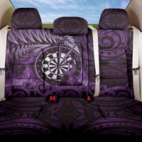 New Zealand Darts Back Car Seat Cover Maori Koru Dartboard Purple Flame