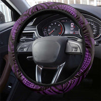 New Zealand Darts Steering Wheel Cover Maori Koru Dartboard Purple Flame LT05 - Polynesian Pride