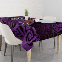 New Zealand Darts Tablecloth Maori Koru Dartboard Purple Flame LT05 - Polynesian Pride