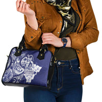Guam Chief Quipuha Shoulder Handbag Polynesian Pattern With Guasali Flowers LT05 - Polynesian Pride