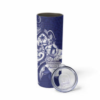 Guam Chief Quipuha Skinny Tumbler Polynesian Pattern With Guasali Flowers