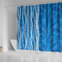 Hawaii Prince Kuhio Shower Curtain Blue Hawaiian Lau Maia With Leis