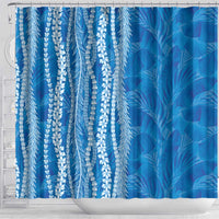 Hawaii Prince Kuhio Shower Curtain Blue Hawaiian Lau Maia With Leis