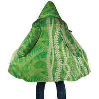 Hawaii Prince Kuhio Cloak Lime Green Hawaiian Lau Maia With Leis LT05 Unisex Green - Polynesian Pride