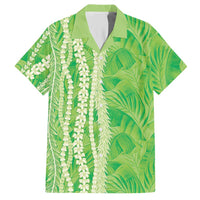 Hawaii Prince Kuhio Hawaiian Shirt Lime Green Hawaiian Lau Maia With Leis LT05 Green - Polynesian Pride