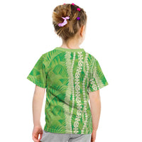 Hawaii Prince Kuhio Kid T Shirt Lime Green Hawaiian Lau Maia With Leis