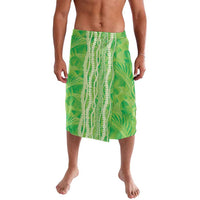 Hawaii Prince Kuhio Lavalava Lime Green Hawaiian Lau Maia With Leis