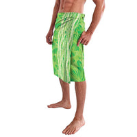 Hawaii Prince Kuhio Lavalava Lime Green Hawaiian Lau Maia With Leis