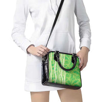 Hawaii Prince Kuhio Shoulder Handbag Lime Green Hawaiian Lau Maia With Leis LT05 - Polynesian Pride